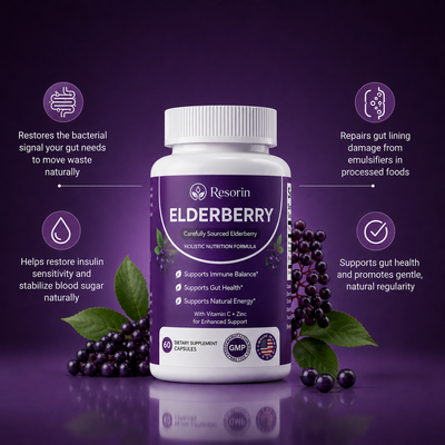 Resorin Kidney Function Support with Elderberry, Zinc & Vitamin C
