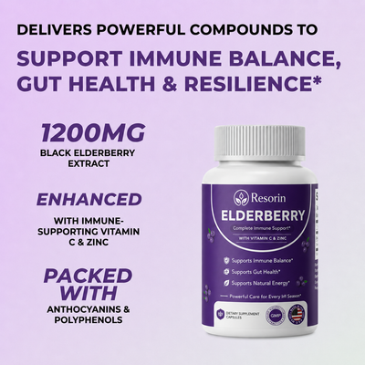 Resorin Kidney Function Support with Elderberry, Zinc & Vitamin C